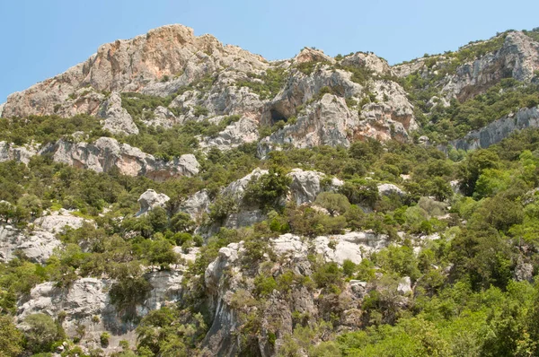 Pohled Sardinskou Krajinu Náhorní Plošina Golgo — Stock fotografie