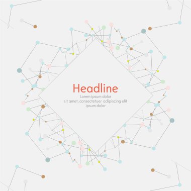 Arka plan. Çizgiler ve noktalar. Vektör çizim.