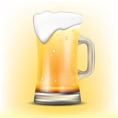Bira izole kupa.