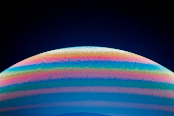 Половина Мыльного Пузыря Абстрактный Полукруговой Фон Модель Космоса Планет — стоковое фото