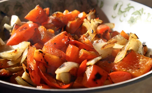 Red Peppers And Onions — Stock Photo, Image