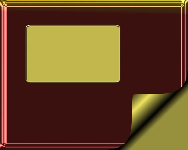 Елегантний Бургундії і золото кольорові стаціонарні з Перегортання сторінки золото — стокове фото