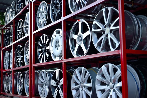 Cerchio ruota auto in alluminio — Foto Stock
