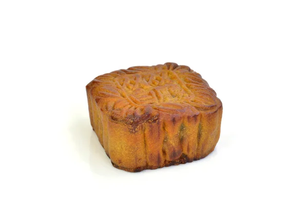 Kinesiska mooncake isolerad på vit bakgrund — Stockfoto