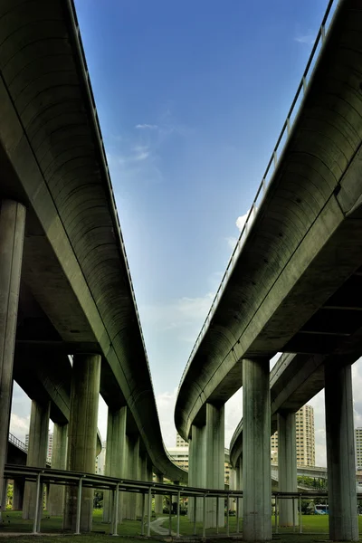 Spår av Singapore massa snabba tåg — Stockfoto