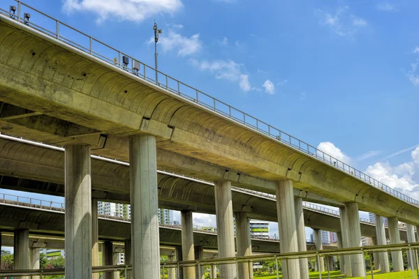 Spår av Singapore massa snabba tåg — Stockfoto