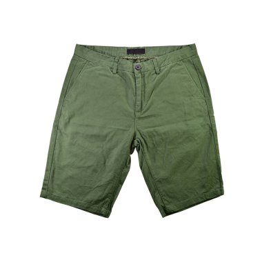 Beyaz arka planda izole edilmiş, seçici odaklı kısa pantolonu kapat. Kırpma yolu dahil. 