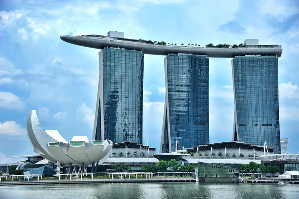 Marina bay sands resort otel — Stok fotoğraf