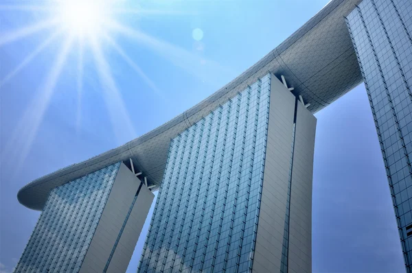 Marina bay sands resort otel — Stok fotoğraf