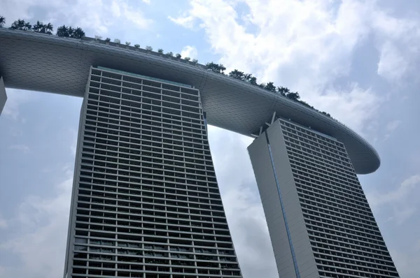 De marina bay sands resort hotel — Stockfoto