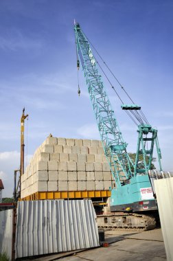 opbouw van de kraan en de bouw