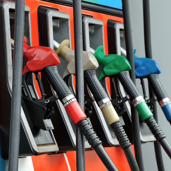 Petrol pump filling — Stock Photo, Image