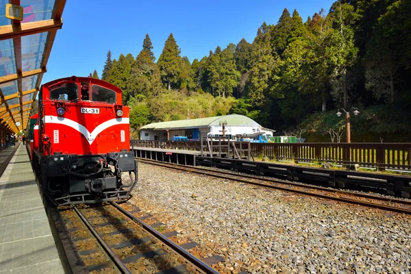 Platforma Alishan Forest Railway station — Stock fotografie