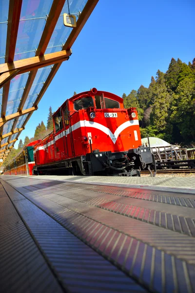 Platforma Alishan Forest Railway station — Stock fotografie