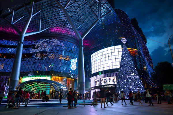 Juldekoration på singapore orchard road — Stockfoto