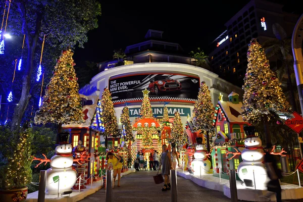 Decoração de Natal em Singapore Orchard Road — Fotografia de Stock