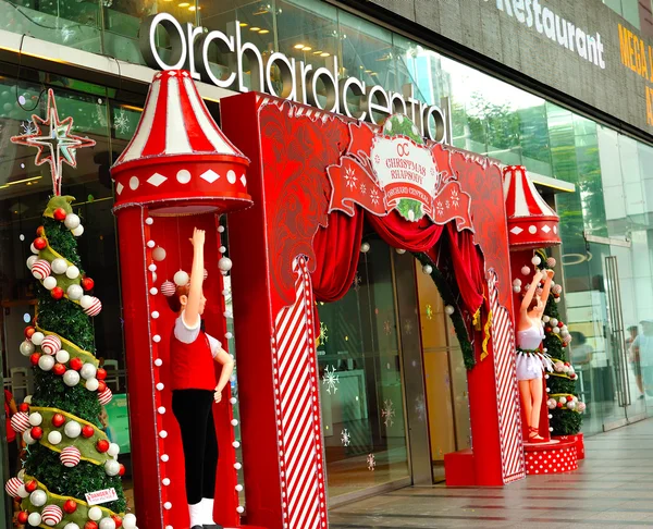 Juldekoration på singapore orchard road — Stockfoto