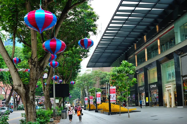 Juldekoration på singapore orchard road — Stockfoto