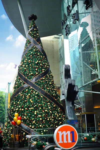 Noel dekorasyon singapore orchard Road — Stok fotoğraf