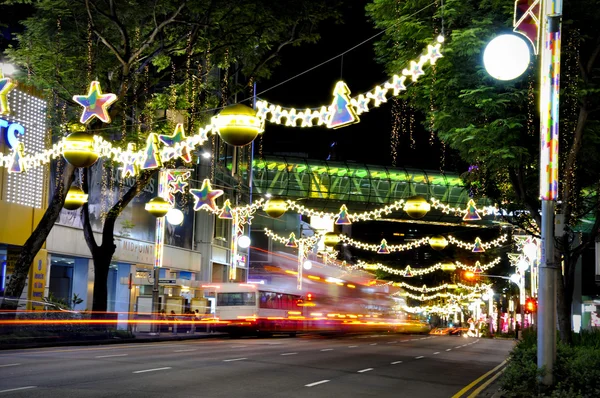 Christmas Decoration at Singapore Orchard Road — Stock Photo, Image