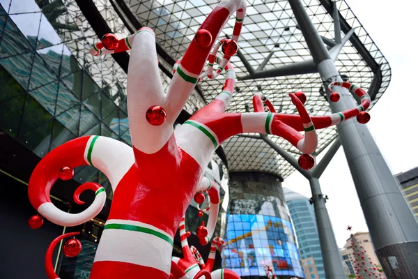 Decorazione natalizia a Singapore Orchard Road — Foto Stock