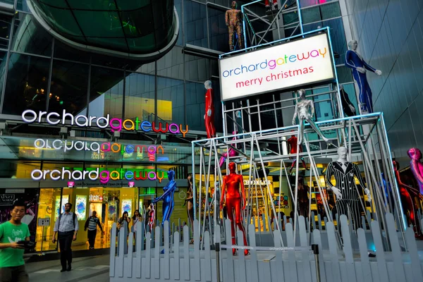 Natal Dekorasi di Singapore Orchard Road — Stok Foto