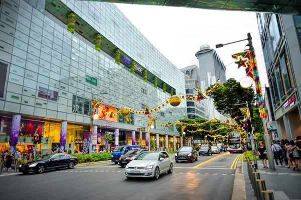 Juldekoration på singapore orchard road — Stockfoto