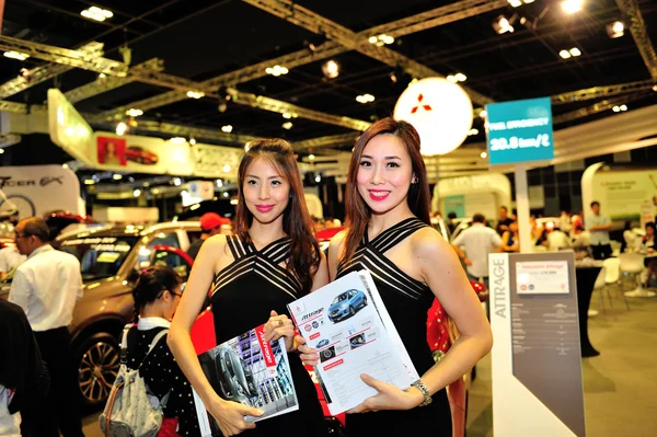 Neidentifikované model na displeji během Singapur Motorshow 2016 — Stock fotografie