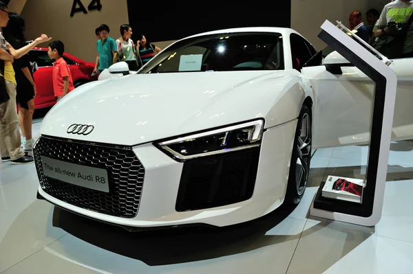 Audi R8 display during the Singapore Motorshow 2016 — Stockfoto