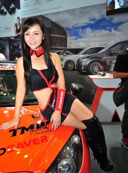Unidentified model on display during the Singapore Motorshow 2016 — Stock Photo, Image