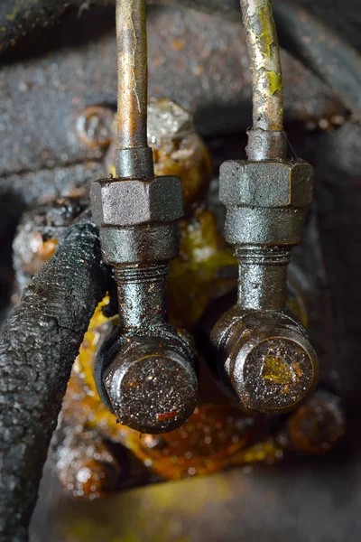 Vecchio motore sporco — Foto Stock
