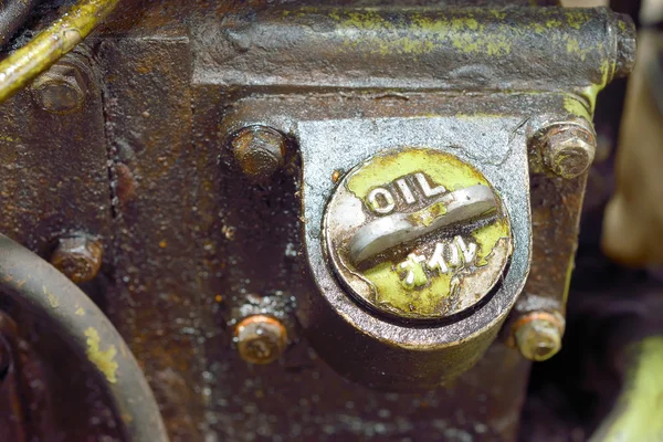 Oude vuile motor motor — Stockfoto