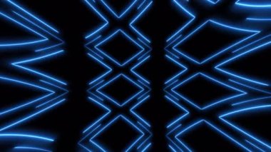 Soyut mavi çizgiler parlayan şablon arka planı. Ağ teknolojisi seri aydınlatma. Animasyon teknolojisi hız arkaplanı 
