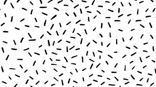 Abstract Lines Pattern Texture Animation White Background Shape Pattern Graphic — Vídeo de Stock