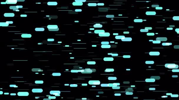 Geometrické Modré Čáry Vzor Pohybu Alfa Kanálu Futuristické Pozadí Koncepce — Stock video