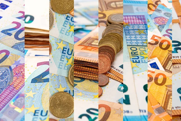 Elvont Háttér Eurobankjegyekből Üzlet Pénzügy Jólét Jólét Fogalma Közelkép — Stock Fotó