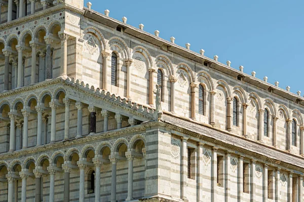 Piza Włochy Sierpnia 2021 Szczegóły Baptysterium Piazza Dei Miracoli — Zdjęcie stockowe