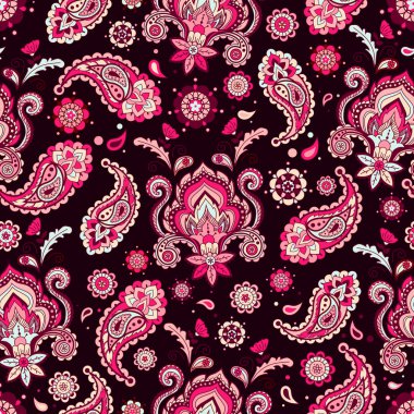 Klasik çiçek desenli.