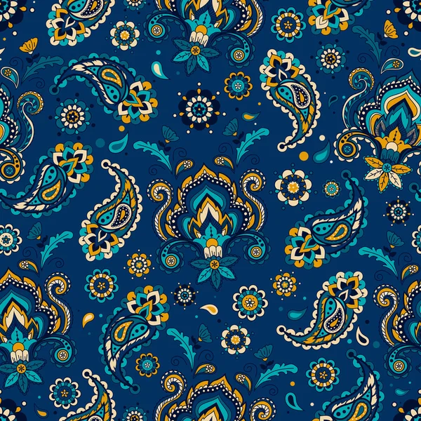 Motif floral vintage sans couture — Image vectorielle