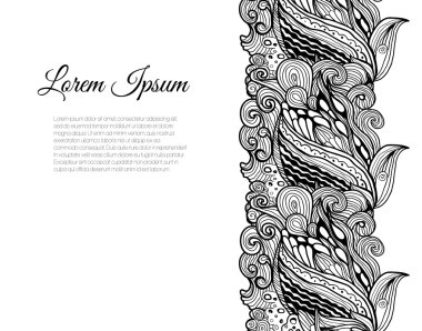 Doodle süsleme ile grafik arka plan