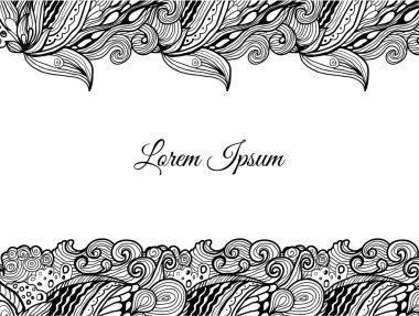 Doodle süsleme ile grafik arka plan