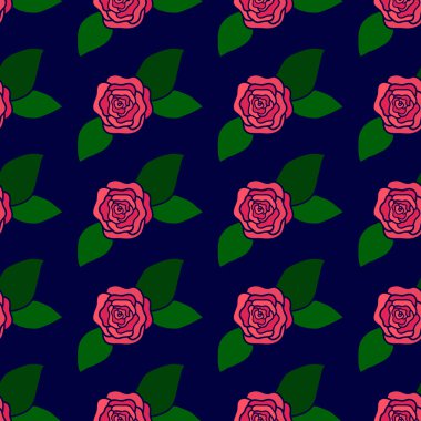 Sorunsuz çiçek vektör desen arka plan