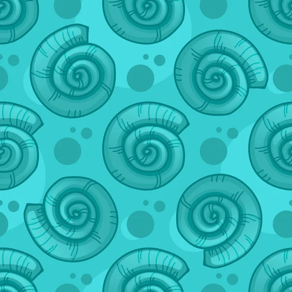 海贝壳无缝图案 — 图库矢量图片