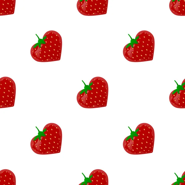 Seamless pattern with strawberry — Stock Vector