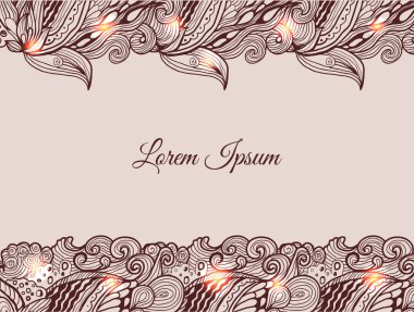 Doodle süsleme ile grafik arka plan