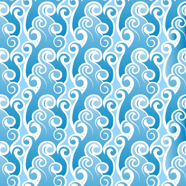 Blue abstract pattern with waves — Stock Vector