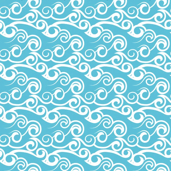 Blue abstract pattern with waves — Stock Vector