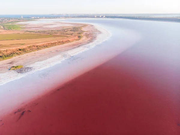 Ukrayna 'da Kırmızı Kuyalnik' in Beyaz Tuz Sahilleri Liman, Yazın Odessa
