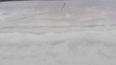 Ukrayna 'da Kırmızı Kuyalnik' in Beyaz Tuz Sahilleri Liman, Yazın Odessa