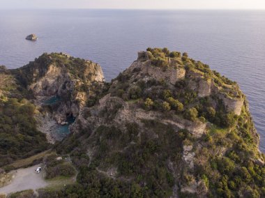 Antalya 'nın Gazipasa kenti yakınlarındaki Antiochia ad Cragum' un güzel hava manzarası